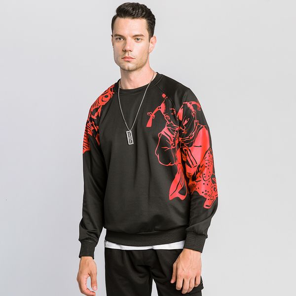 

Harajuku New Hoodies Sweatshirts Oversized 2021 Men/women Streetwear Black Male Hiphop Winter Basic Anime YJ80