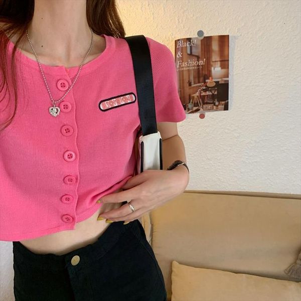 

summer thin knitting cardigan woman women sweater korean casual short sleeve o neck crop clothing, White;black