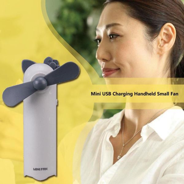 

electric fans cartoon cat shape fan usb rechargeable portable handheld small deskgift for promotion activities