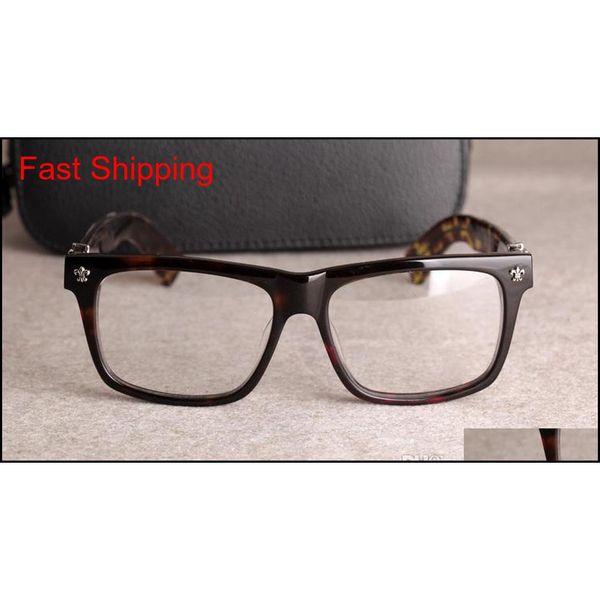 

new eyeglasses frame chrome spectacle frame eyeglasses for men women myopia glasses frame clear lens with qylhut pingtoy, Blue