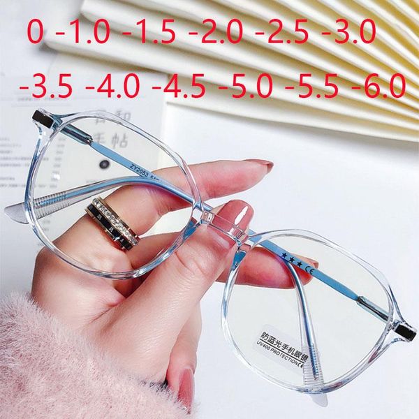

sunglasses fashion classic transparent round glasses clear lens myopia eyeglasses optical spectacle eyewear 0 -1.0 -1.5 -2.0 -2.5 to -6.0, White;black