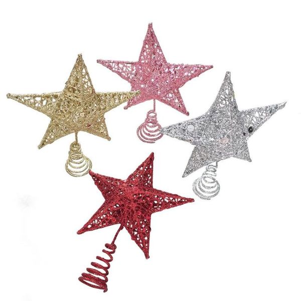 

christmas decorations 25cm five-pointed star tree pendant for home decor xmas party supplies year 2022