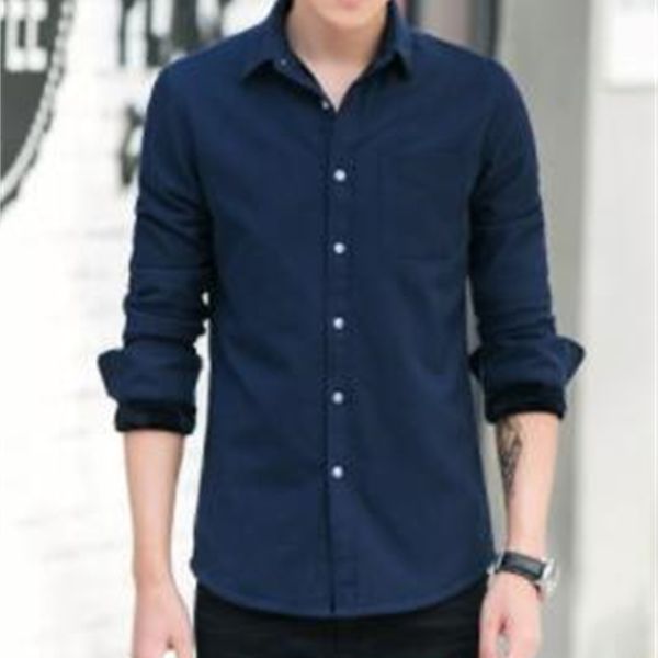 

2021 warm men's shirts long sleeves and pile men's shirts blsa, White