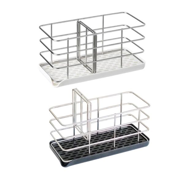 

hooks & rails kitchen sink caddy organizer sponge holder for save space