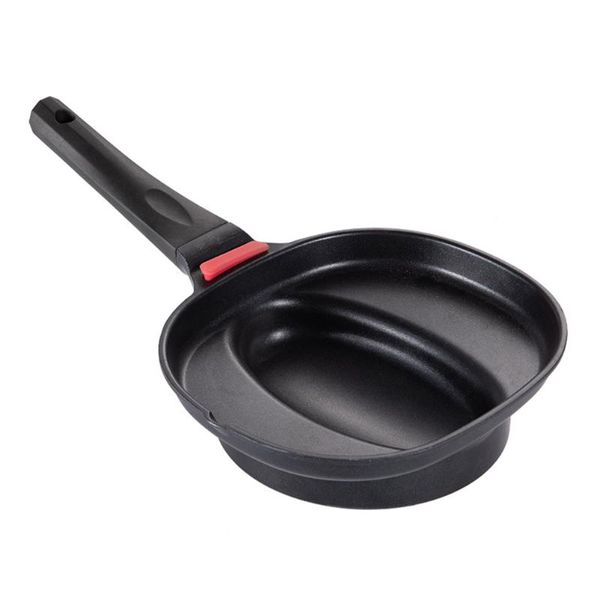 

pans 1pc household fried egg pan multipurpose frying omelet for kitchen (black)