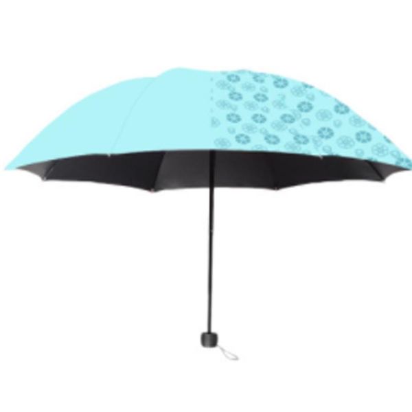 

umbrellas bloom when meeting water umbrella black glue anti ultraviolet three fold sun umbrellaa748