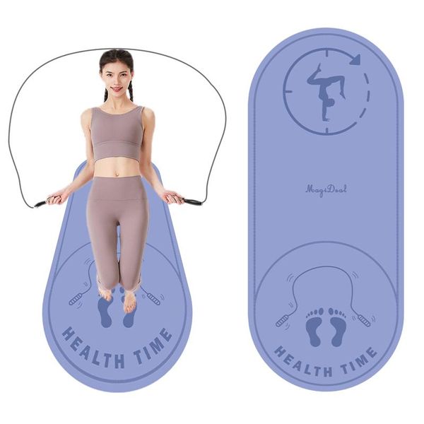 

yoga mats skipping rope mat indoor fitness cardio exercise knee protection