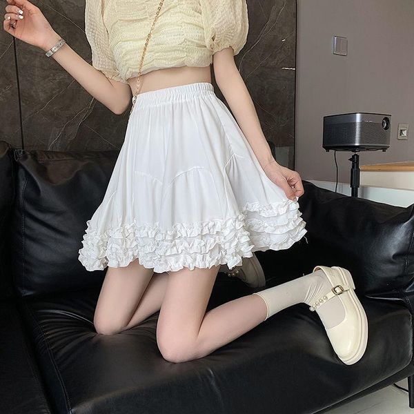 

skirts summer 2021 korean high waist slim anti light shawl skirt, Black