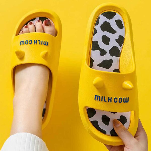 

slippers female summer fashion women's indoor bathroom cute slides for women cartoon patterns girls shoes qq268 210625, Black