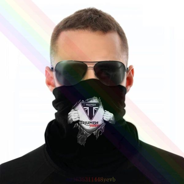 

scarves xe tiger headband scarf bandana neck warmer unisex, Blue;gray