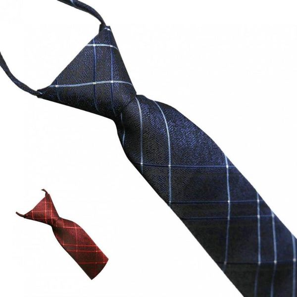 

bow ties wedding tie solid color men fine workmanship zipper, Black;gray