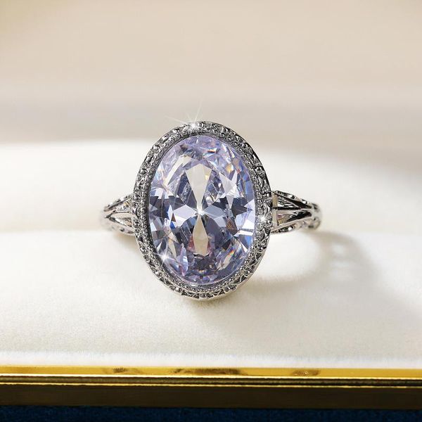 

wedding rings big marquise oval zircon engagement ring for women elegant silver color bridal jewelry lover gift, Slivery;golden