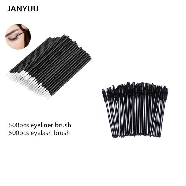 

makeup brushes disposable 500pcs eyeliner brush and eyelash mascara wands appliactor tools