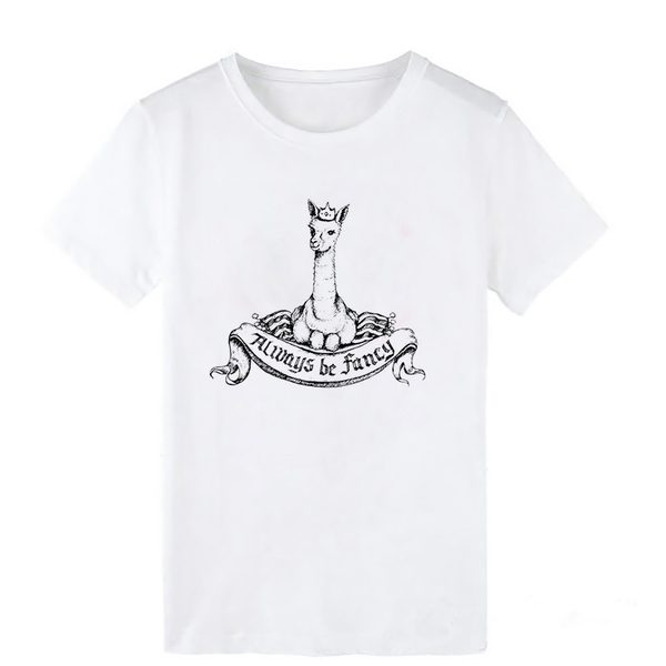 

women's t-shirt 2021 kawaii alpaca printed women casual white t shirt vogue ladies summer harajuku tshirts tee for