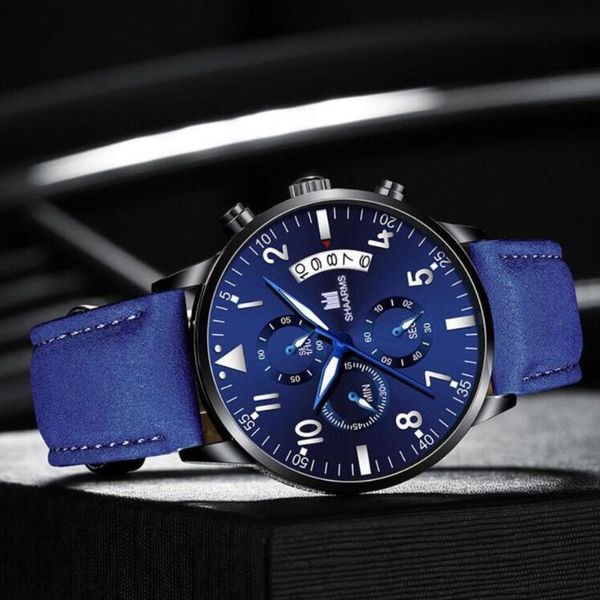 

wristwatches men luxury watches business leather strap calendar watch mens military sport quartz for gift relogio masculino, Slivery;brown