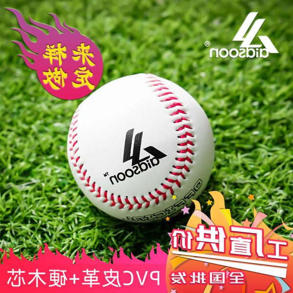 

hard standard training baseball pvc leather hardwood core 9in