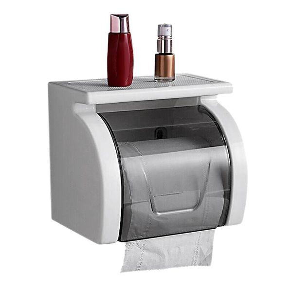 

toilet paper holders easy install punch roll holder waterproof bathroom tissue box with garbage bag