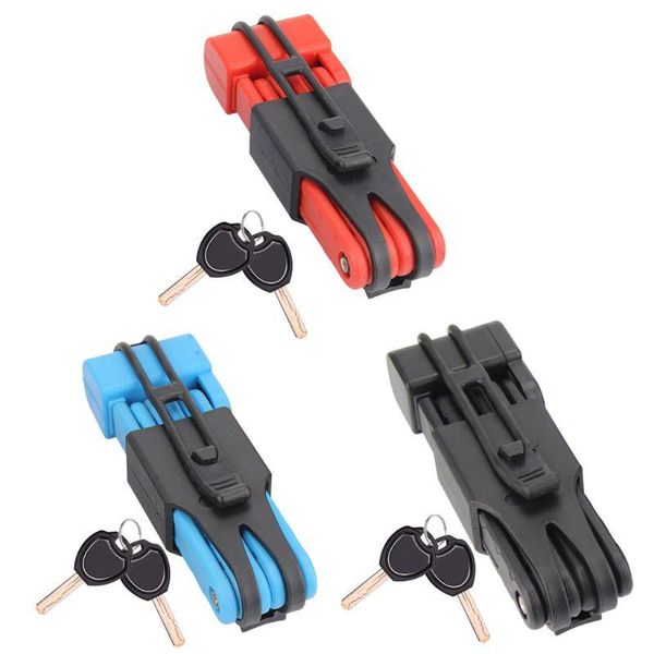 

bike locks folding bicycle lock mtb road anti-theft steel anti-hydraulic shear