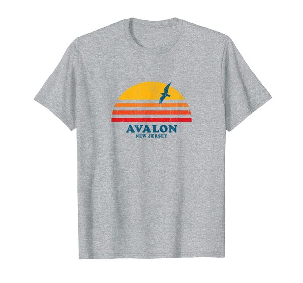

Avalon New Jersey NJ T-Shirt Vintage Casual Graphic 70s Tee, Mainly pictures