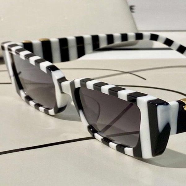

sunglasses black white sunglasses 4382 fashion len shades sonnenbrille ladies quality stripes with r box grey wsbdf, White;black