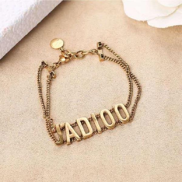 

trend versatile fashion design sense boutique letter clavicle chain simple necklace bracelet personality temperament, Silver