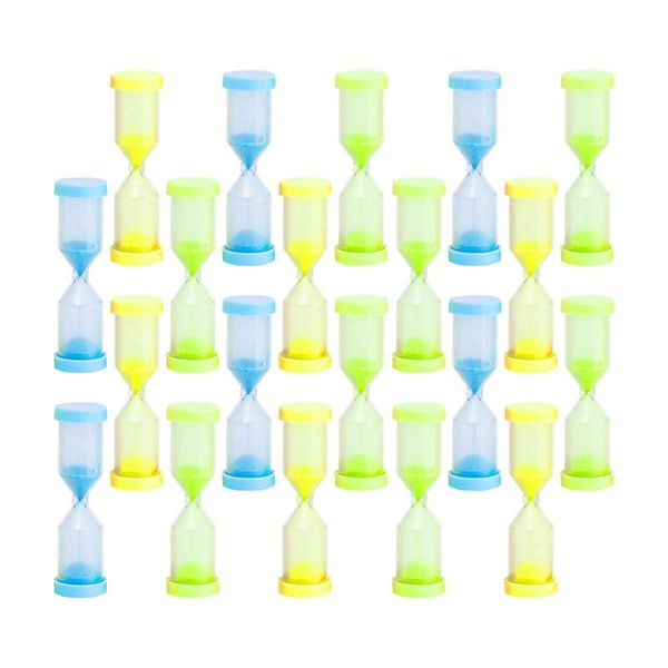 

other clocks & accessories 24pcs creative hourglasses children hourglass toys home adorns (random color)