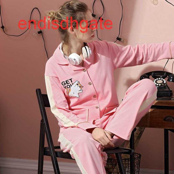 

cardigan cotton autumn style pajamas thin women's spring long sleeve loose simple large size leisure home suit, Black;white