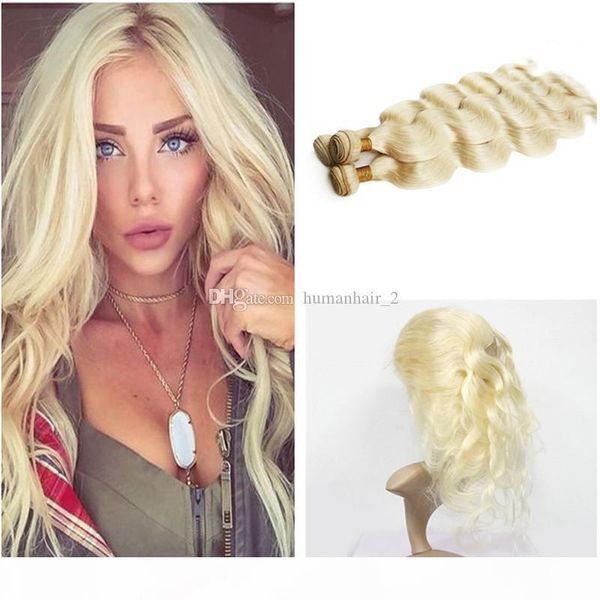 

blonde 613# 360 band full lace frontal 22.5*4*2 brazilian virgin hair 360 degree lace frontal closures swiss lace body wave hair bundles, Black;brown
