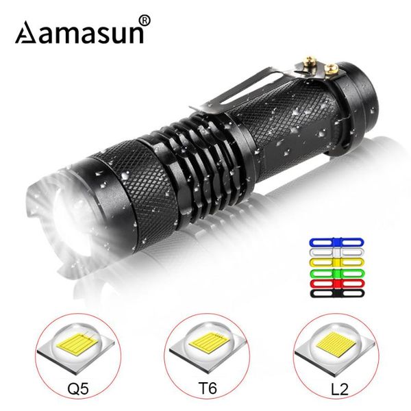 

flashlights torches ultra bright portable led 18650 14500 l2 t6 q5 lantern adjustable focus torch for outdoor camping emergency light