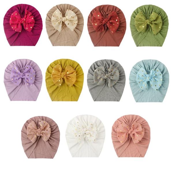 

caps & hats super soft velvet solid nursery turban hat cap beanie bonnet with big bow for baby girls toddlers borns infants, Yellow