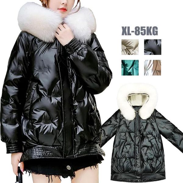

women's down & parkas 90% ultra-light plus size fashion brand jacket women autumn winter slim short hooded warm duck coat outerwear, Black