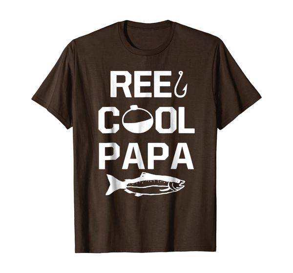 

reel cool papa t shirt, White;black