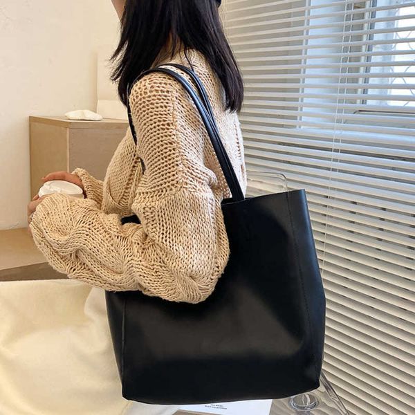 

casual shoulder bag summer multi-function solid color fashion handbags 211011