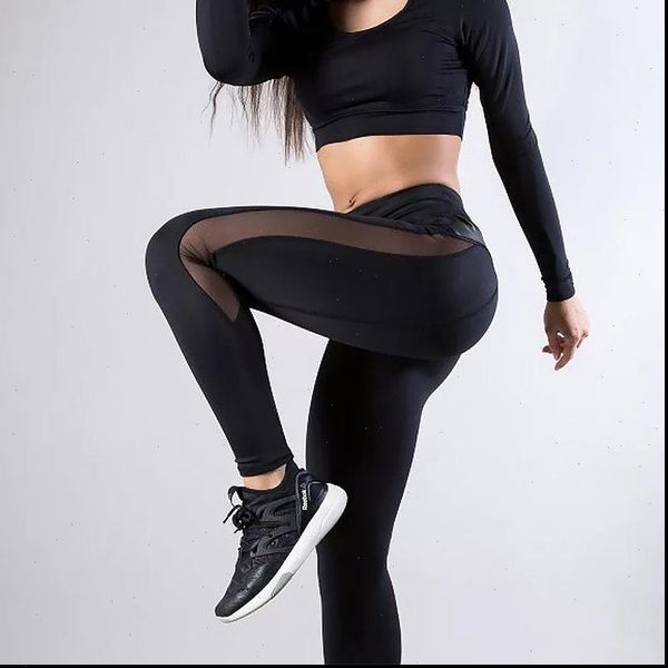 

women workout push up fitness leggins leather leggings sports hight waist leggings for women 2021, Black