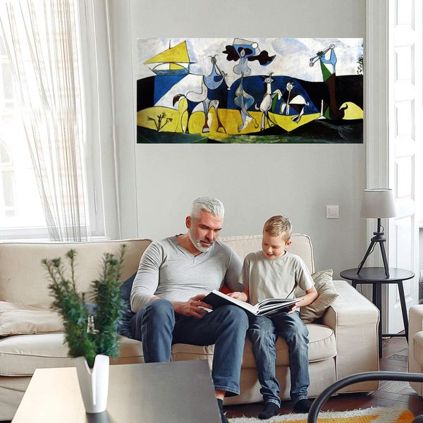

pablo picasso joy of living home decoration handpainted/hd-print oil painting on canvas wall art canvas pictures 210223