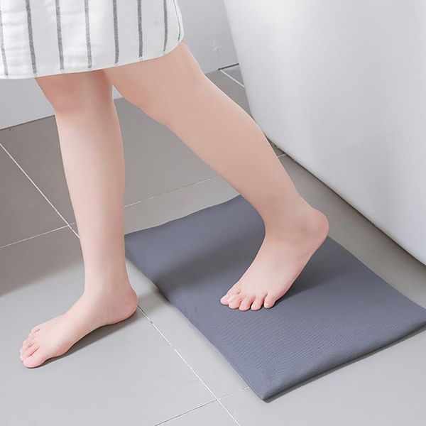 

bath mats diatomite mat absorbent non-slip bathroom carpet soft fast drying toilet shower foot pad household floor decoration
