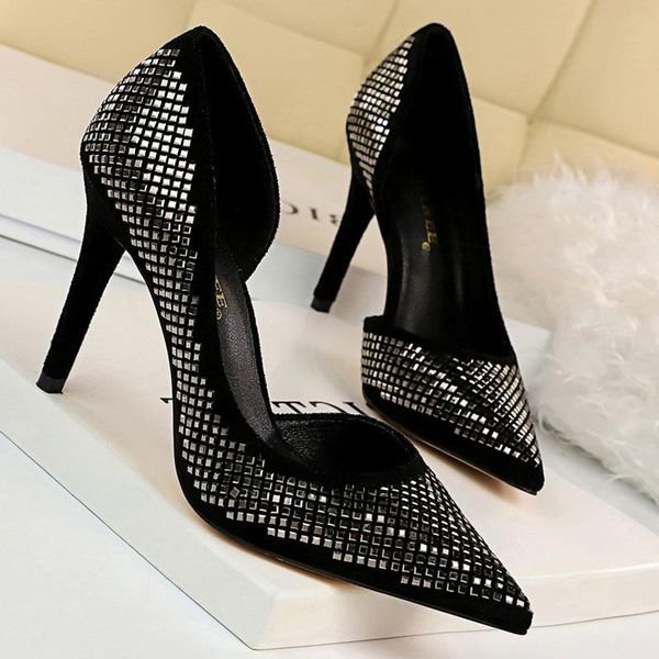 

dress shoes women pumps brand woman high heels party wedding thin heel, Black