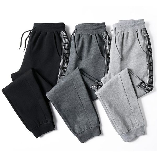

men's pants 2021 trendy sweatpants men loose trousers autumn sport comfortable fashion jogging 's brand length, Black