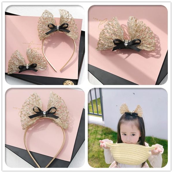 

hair accessories boutique 10pcs fashion glitter bow hairpins barrettes rhinestone bowknot hairbands princess headwear girls, Slivery;white