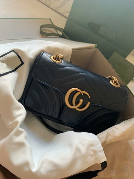 

design s new chain water corrugated lattice love women's bag marmont series