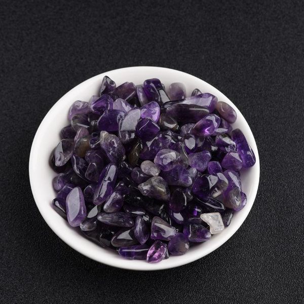 

decorative objects & figurines 500g polished amethyst stone natural quartz reiki healing gravel feng shui decoration witchcraft supplies aqu