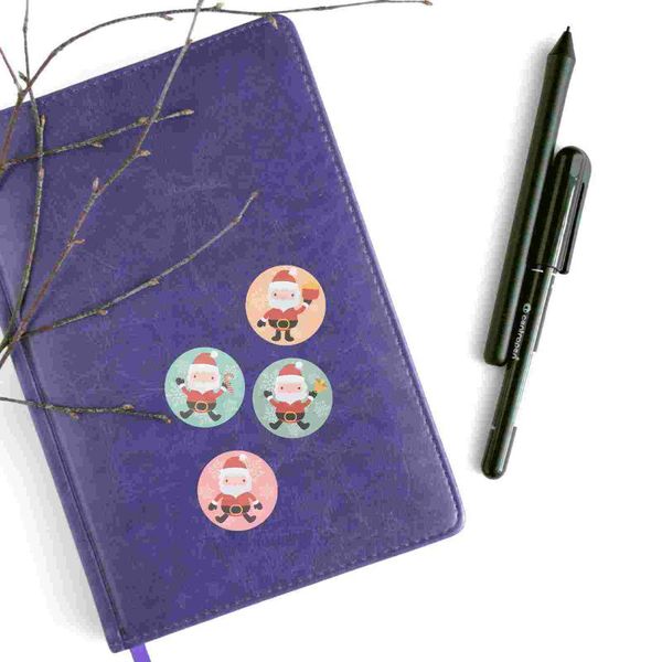 

gift wrap 1 roll 200pcs xmas self-adhesive pack stickers label festive sealing