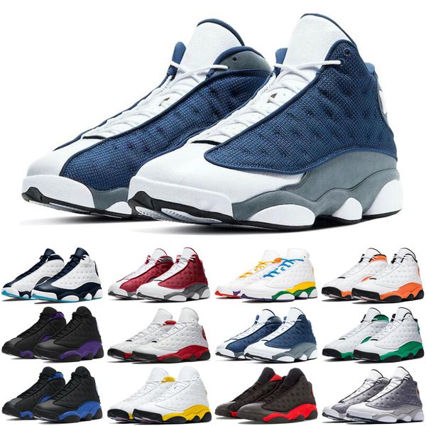 

air jordan retro 13 13s men basketball shoes obsidian red flint court purple del sol hyper royal chicago mens trainers sports sneakers fashi, White;red