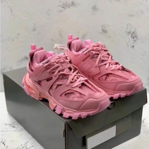 

new 2021 shoes paris 17fw women's designer sneakers fashion casual triple pink s size 35-40 mlsxb, Black