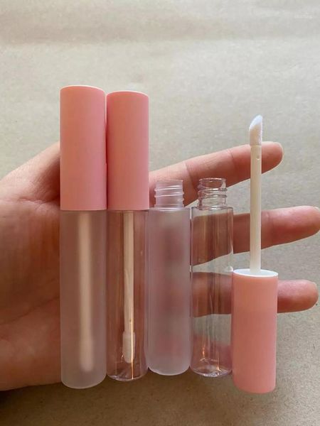 

storage bottles & jars 10ml pink cap lipgloss clear tubes empty translucent lipstick lip bottle cosmetic transparent gloss glaze contai