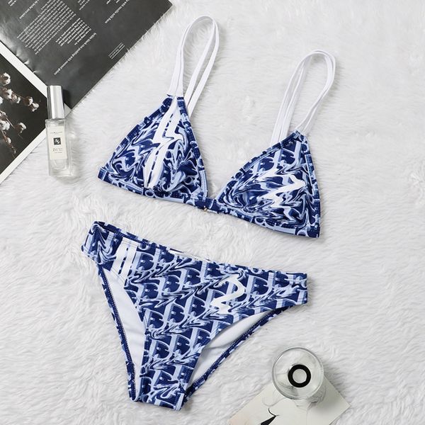 

fashion brand d home d letter print split bikini women's net red resort spring swimsuit0, White;black