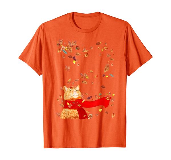 

maple cat leaf fall hello autumn funny cat kitten lover t-shirt, White;black