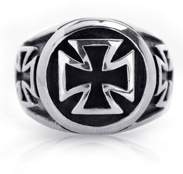 

personalized cross punk style ring, Golden;silver