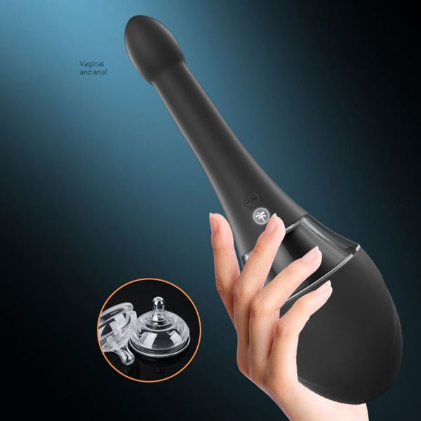 

2021 new 7 vibration modes enema bulb plug butt cleaning stimulation women men toy