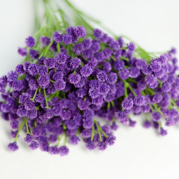 

decorative flowers & wreaths artificial fake silk gypsophila babys breath flower wedding bouquet decor use